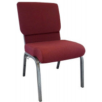 Flash Furniture PCHT-104 Advantage Maroon Church Chair 20.5 in. Wide